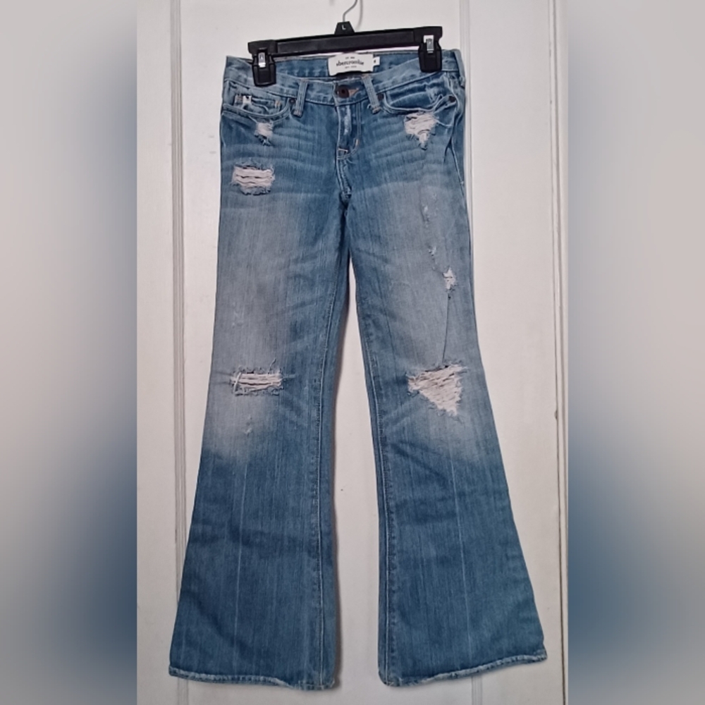 Abercrombie Kids "Mackenzie" Distressed Flare Jeans Y2K